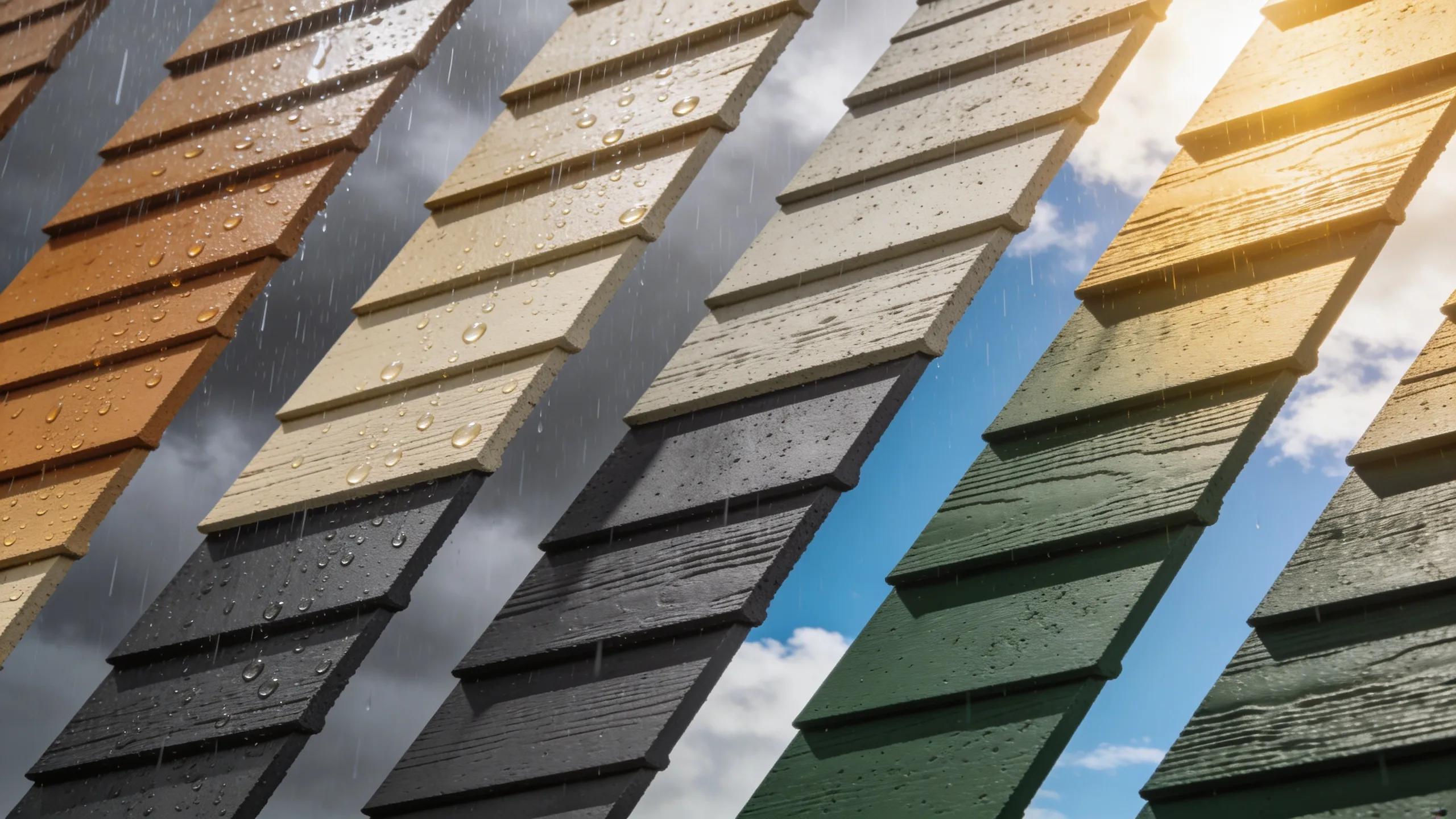 Close-up of James Hardie siding panels illustrating durability against diverse weather conditions