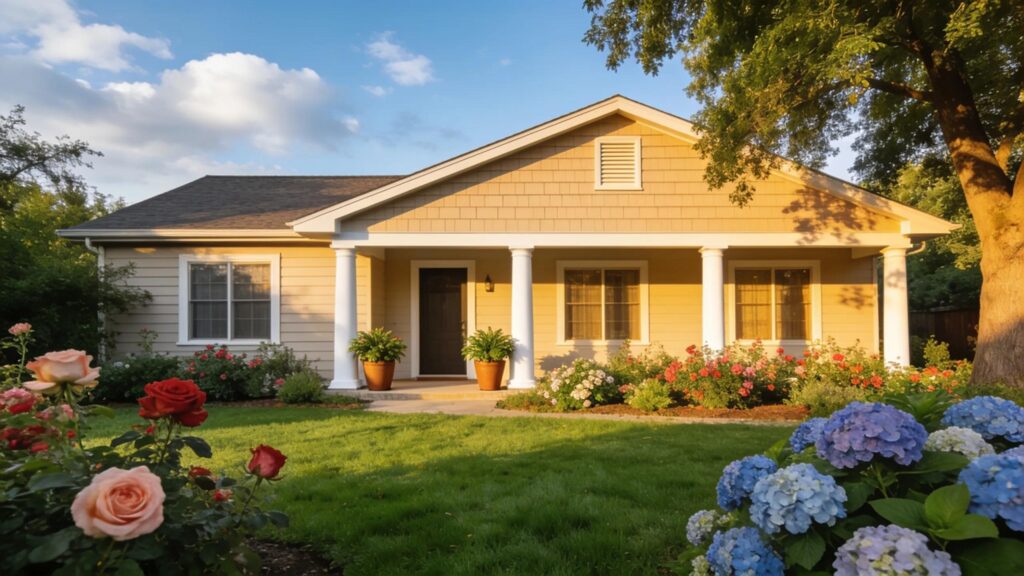 Beautifully maintained home with James Hardie siding, showcasing excellent exterior quality