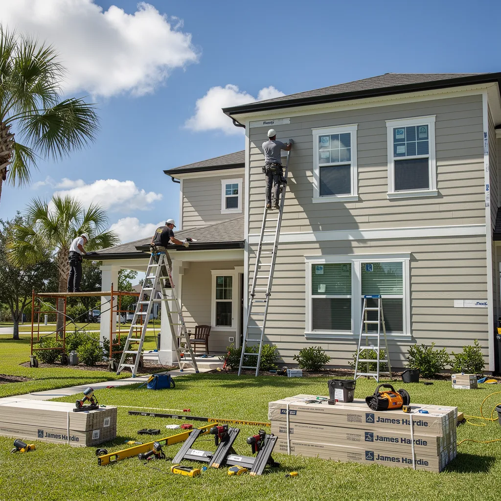 RCG Siding Pros installs James Hardie siding for homeowners across Jacksonville and the surrounding St