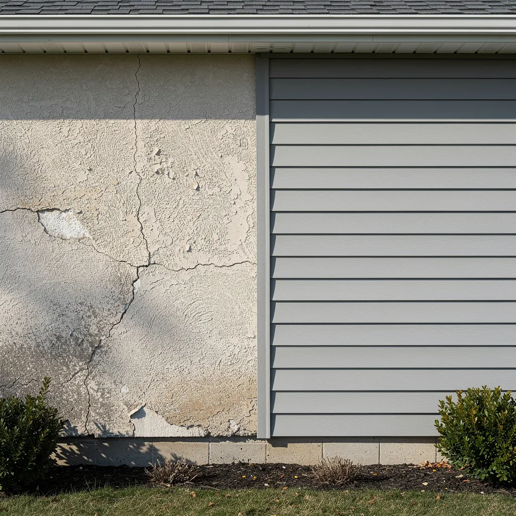 RCG Siding Pros specializes in replacing cracked, damaged, and failing stucco with James Hardie siding